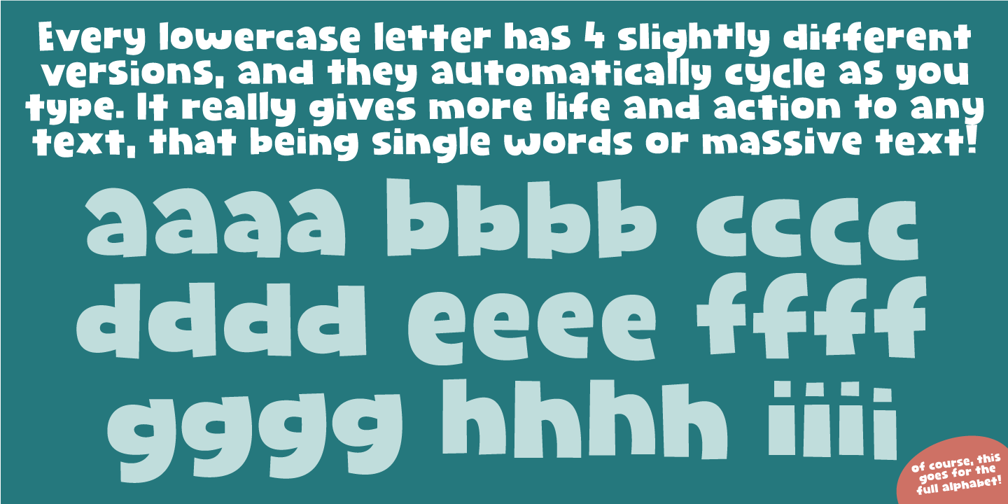 Example font Spatchers #8
